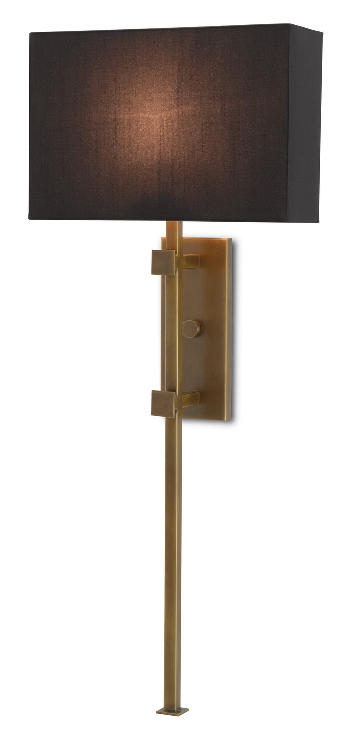 One Light Wall Sconce from the Edmund collection in Antique Brass finish