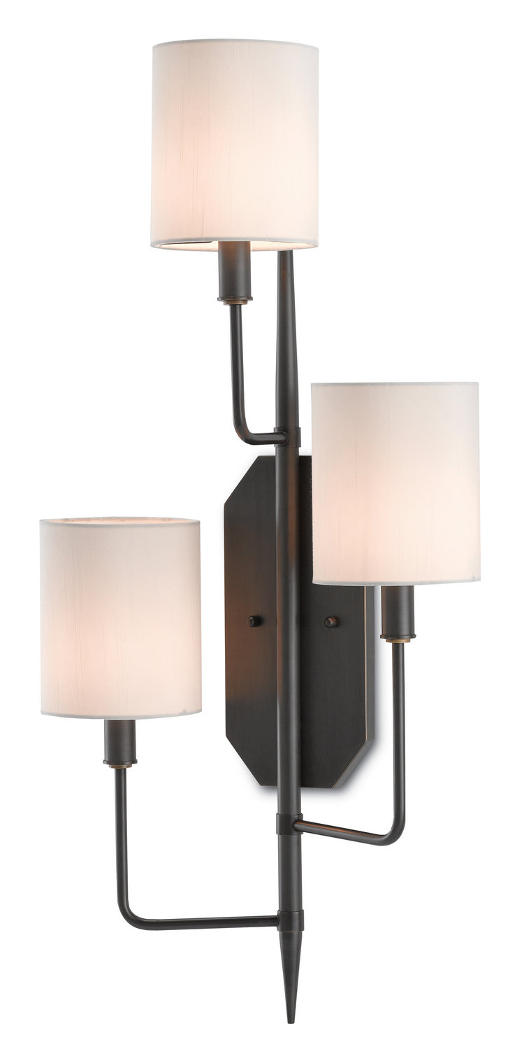 Three Light Wall Sconce from the Knowsley collection in Oil Rubbed Bronze finish