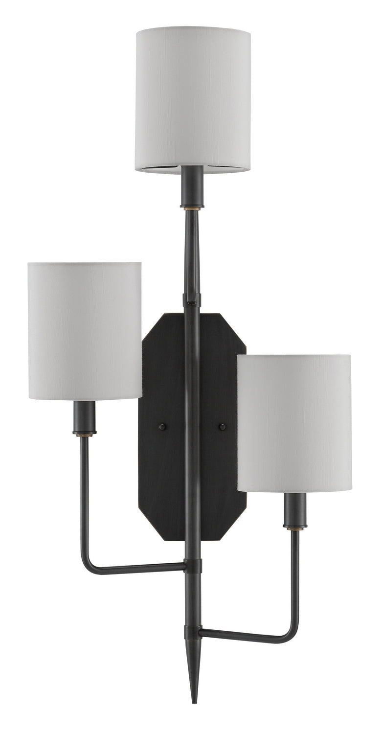 Three Light Wall Sconce from the Knowsley collection in Oil Rubbed Bronze finish