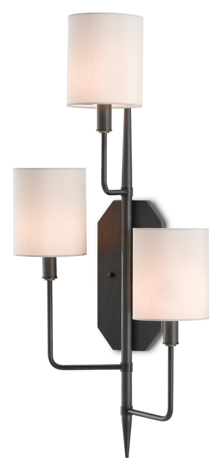 Three Light Wall Sconce from the Knowsley collection in Oil Rubbed Bronze finish