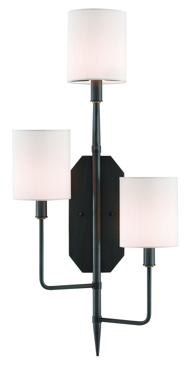 Three Light Wall Sconce from the Knowsley collection in Oil Rubbed Bronze finish