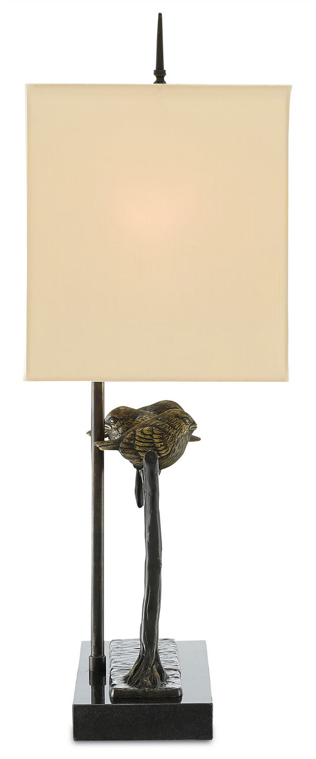 Two Light Table Lamp from the Sparrow collection in Bronze/Black finish