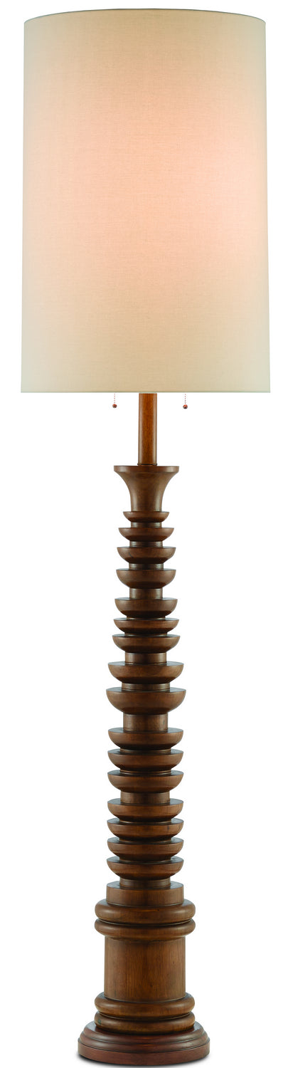 Two Light Floor Lamp from the Phyllis Morris collection in Natural finish