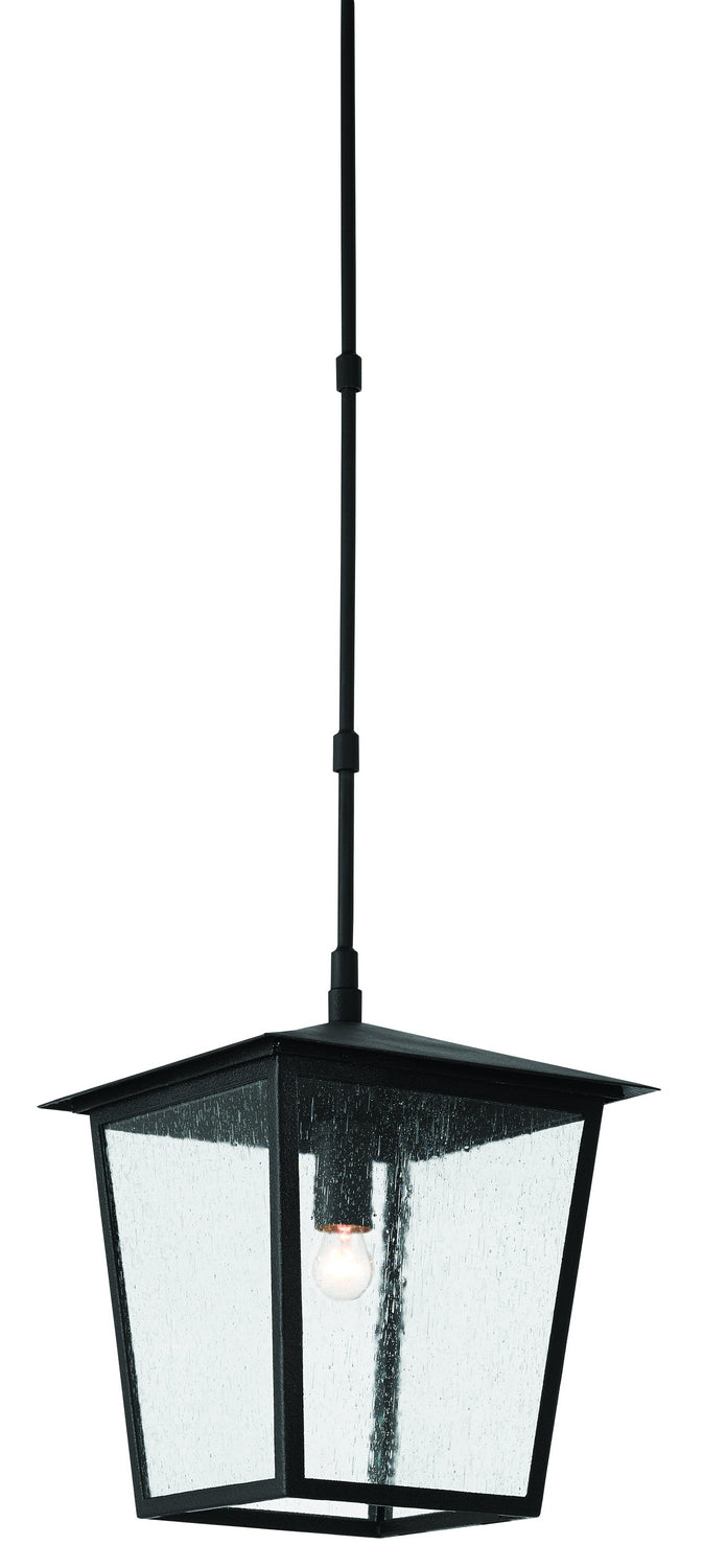 One Light Outdoor Lantern from the Bening collection in Midnight finish