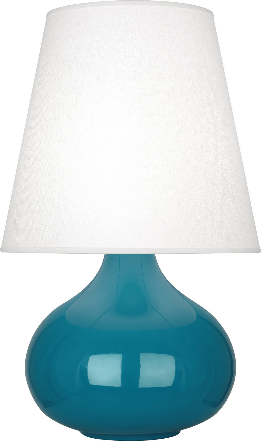 Robert Abbey - PC93 - One Light Accent Lamp - June - Peacock Glazed Ceramic