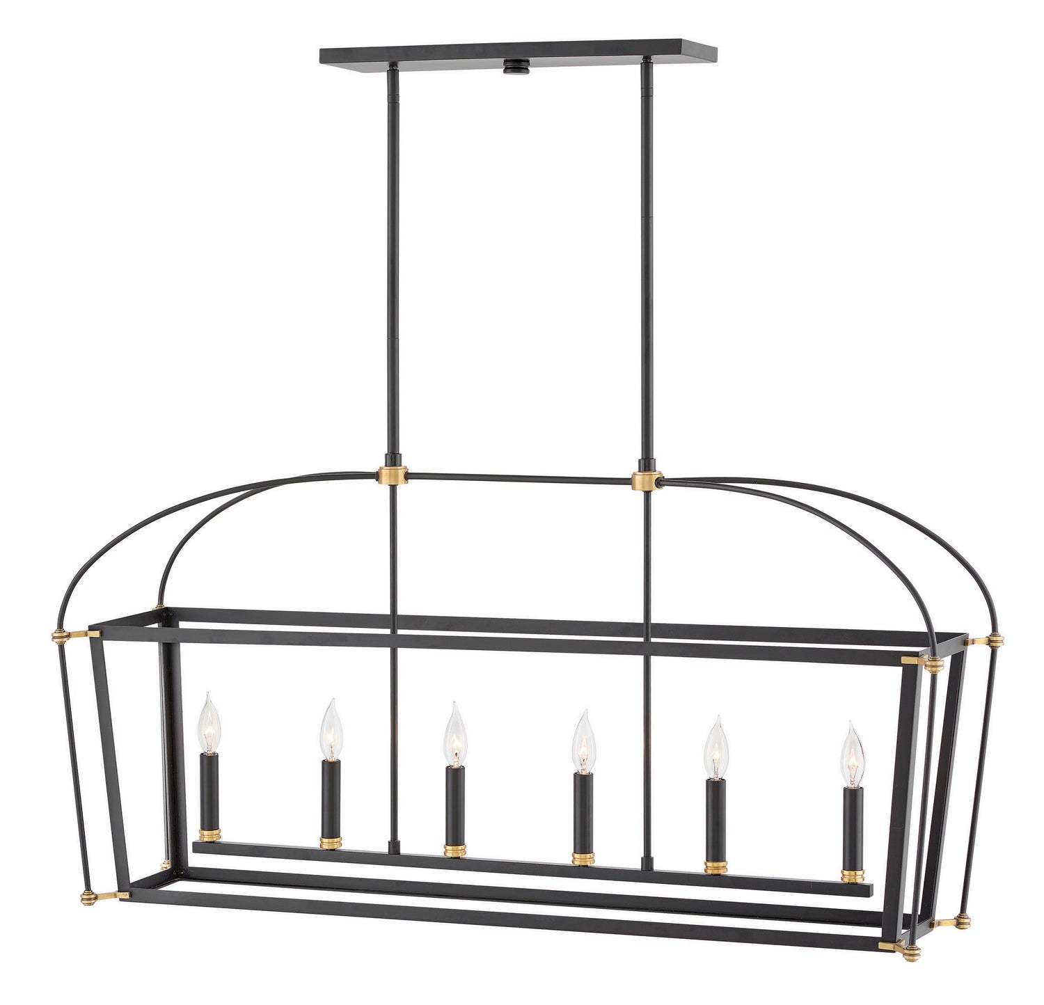 Hinkley - 4054BK - LED Linear Chandelier - Selby - Black