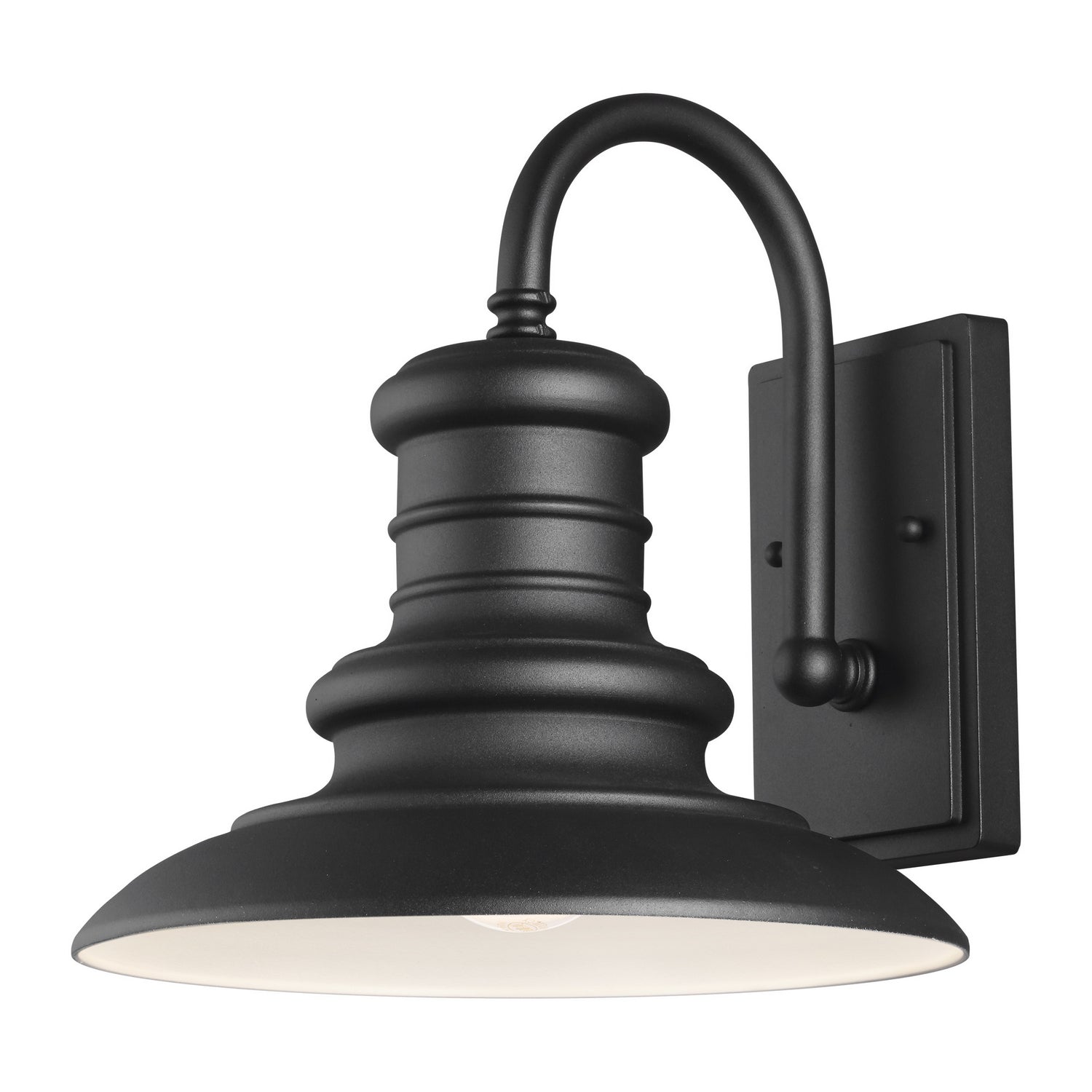 Generation Lighting. - OL8601TXB - One Light Outdoor Wall Lantern - Redding Station - Textured Black