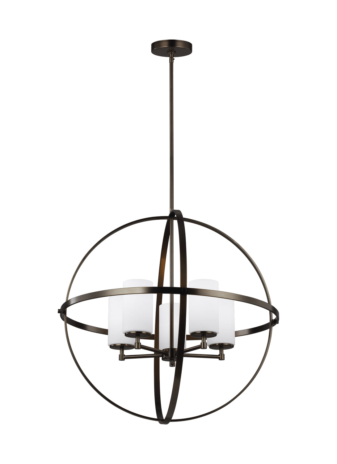 Generation Lighting. - 3124605-778 - Five Light Chandelier - Alturas - Brushed Oil Rubbed Bronze