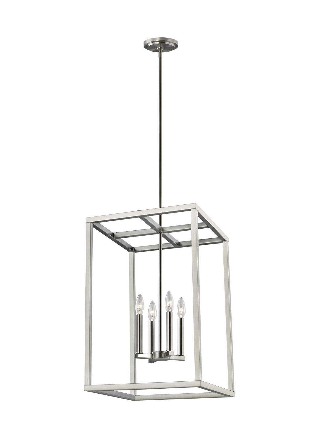 Generation Lighting. - 5134504-962 - Four Light Hall / Foyer Pendant - Moffet Street - Brushed Nickel