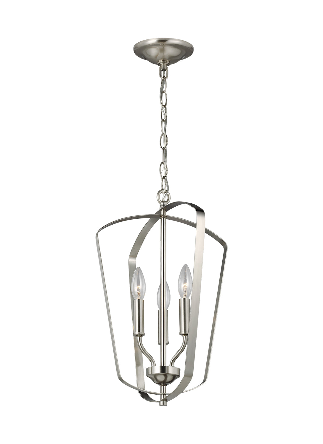 Generation Lighting. - 5134903EN-962 - Three Light Hall / Foyer - Romee - Brushed Nickel