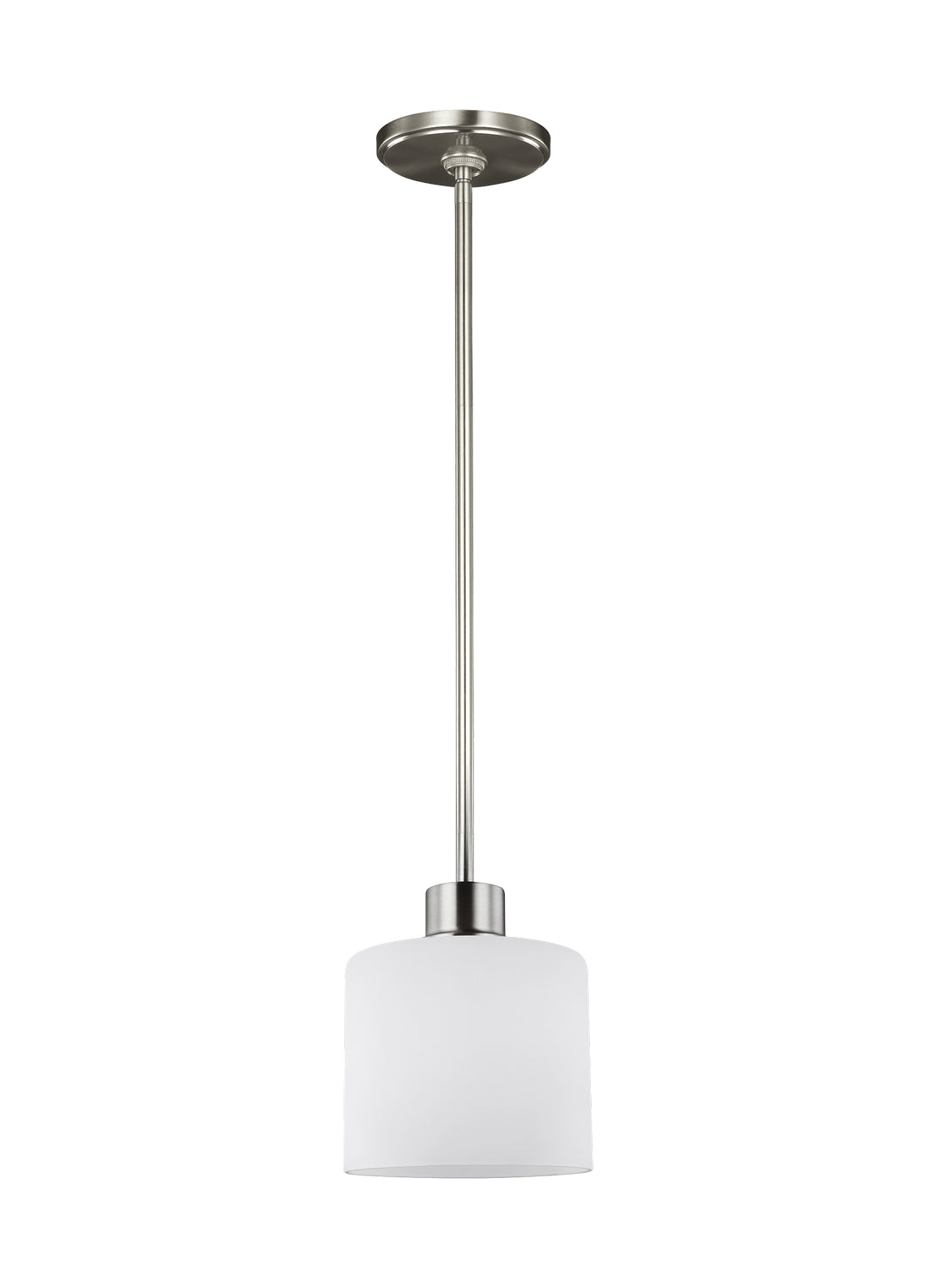 Generation Lighting. - 6128801-962 - One Light Mini-Pendant - Canfield - Brushed Nickel