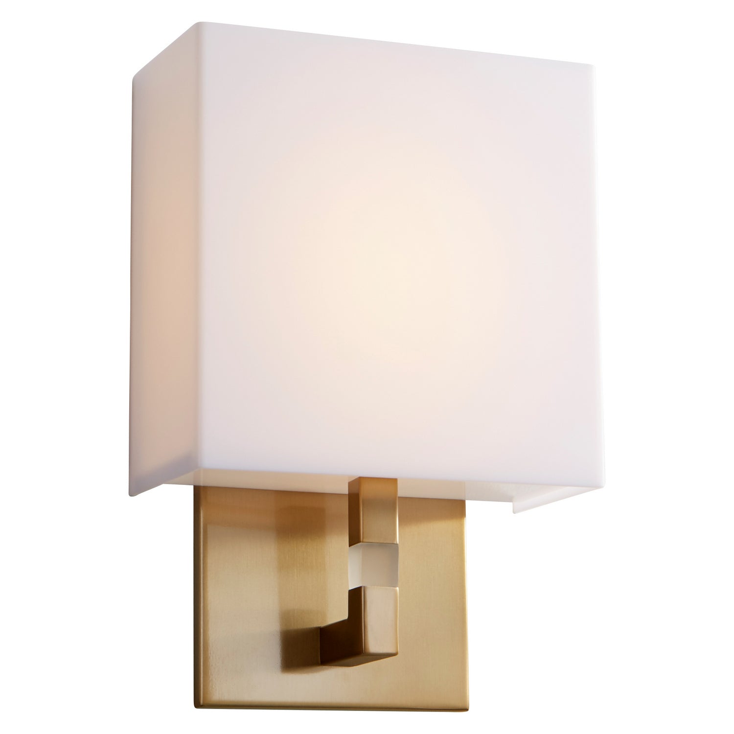 Oxygen - 3-521-40 - LED Wall Sconce - Chameleon - Aged Brass W/ Matte White Acrylic