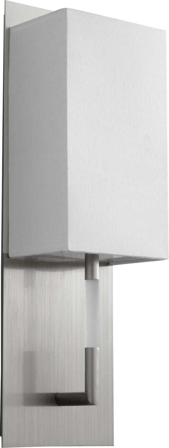 Oxygen - 3-564-124 - LED Wall Sconce - Epoch - Satin Nickel W/ White Linen