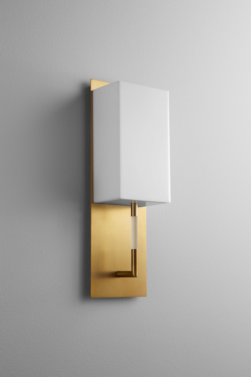 Oxygen - 3-564-240 - LED Wall Sconce - Epoch - Aged Brass W/ Matte White Acrylic