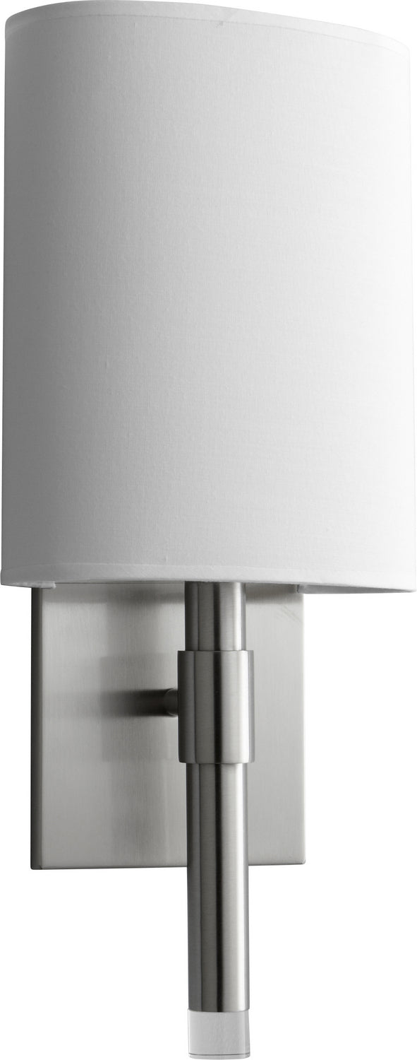 Oxygen - 3-587-124 - LED Wall Sconce - Beacon - Satin Nickel W/ White Linen