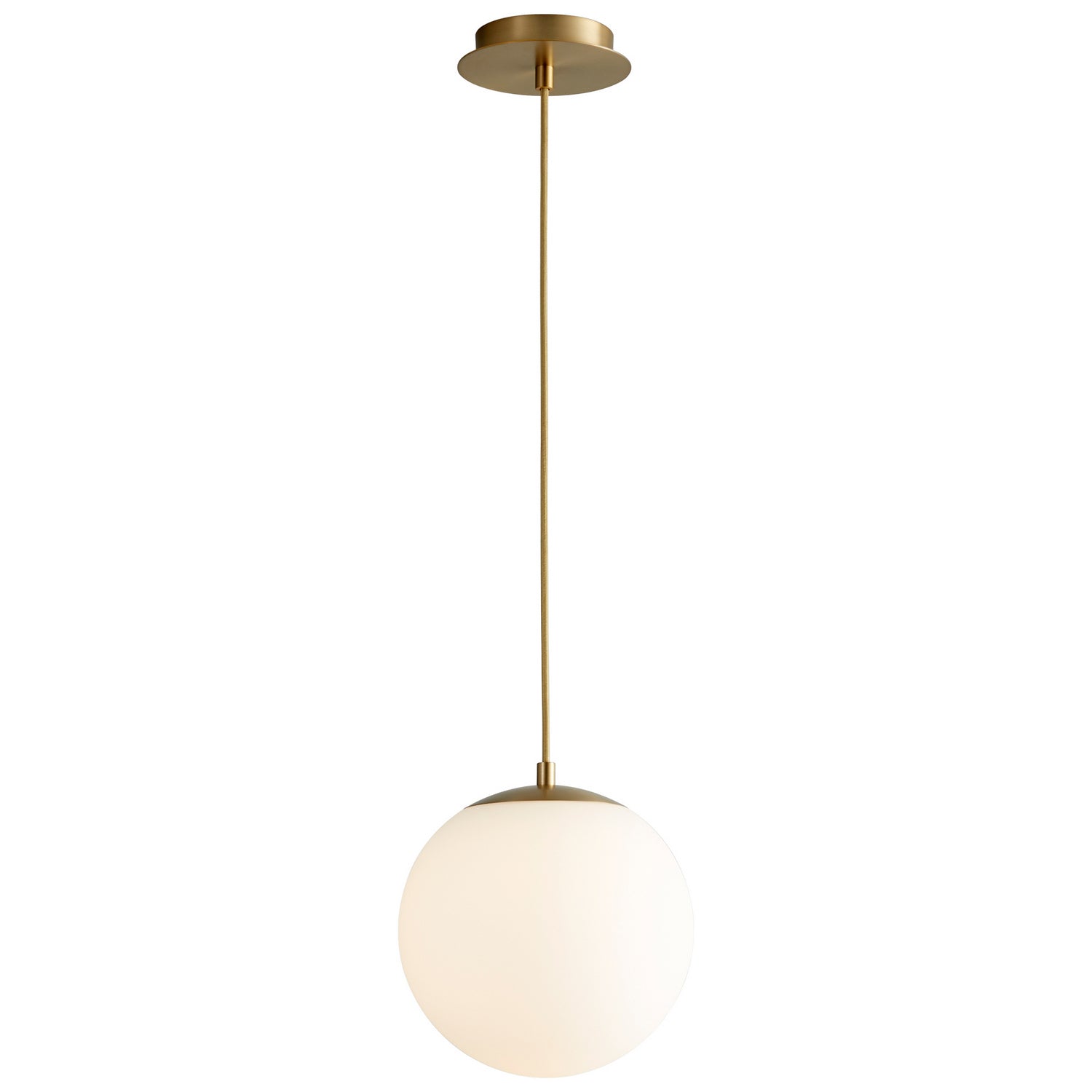 Oxygen - 3-672-40 - LED Pendant - Luna - Aged Brass