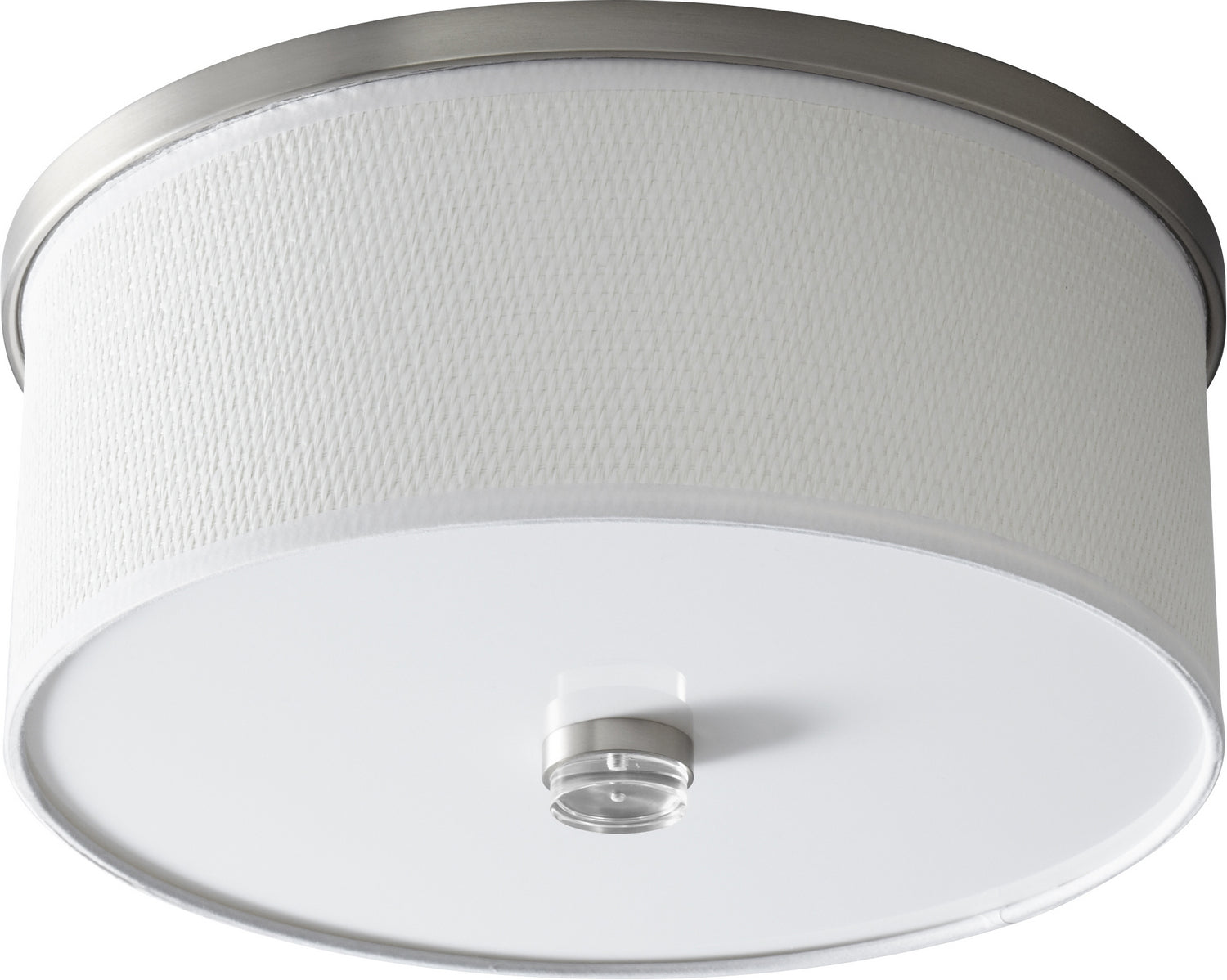 Oxygen - 3-695-24 - LED Ceiling Mount - Echo - Satin Nickel W/ White Grass