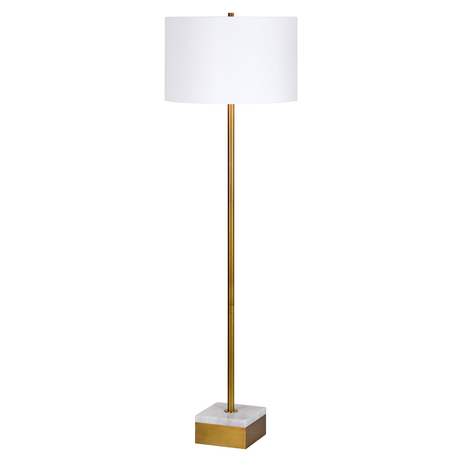 Renwil - LPF3023 - One Light Floor Lamp - Divinity - Antique Gold / White