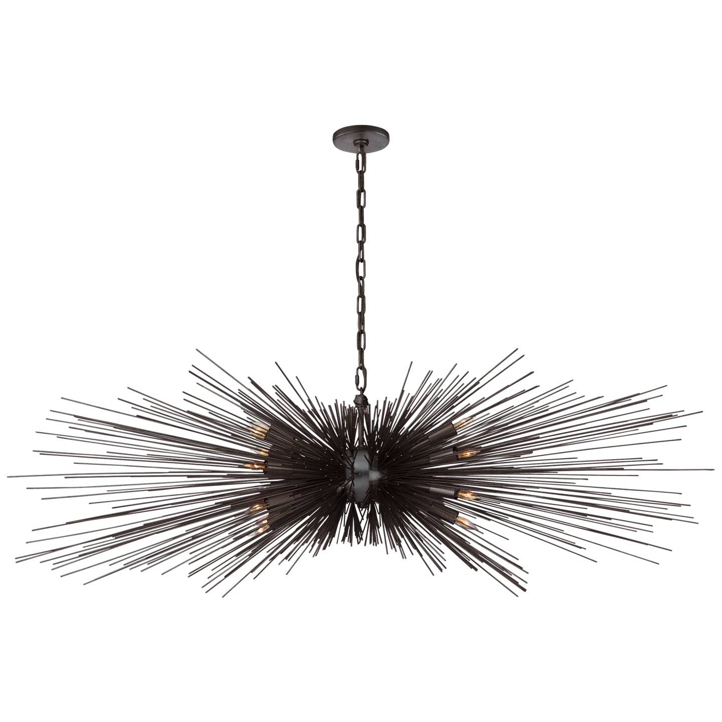 Visual Comfort Signature - KW 5182AI - 16 Light Chandelier - Strada - Aged Iron