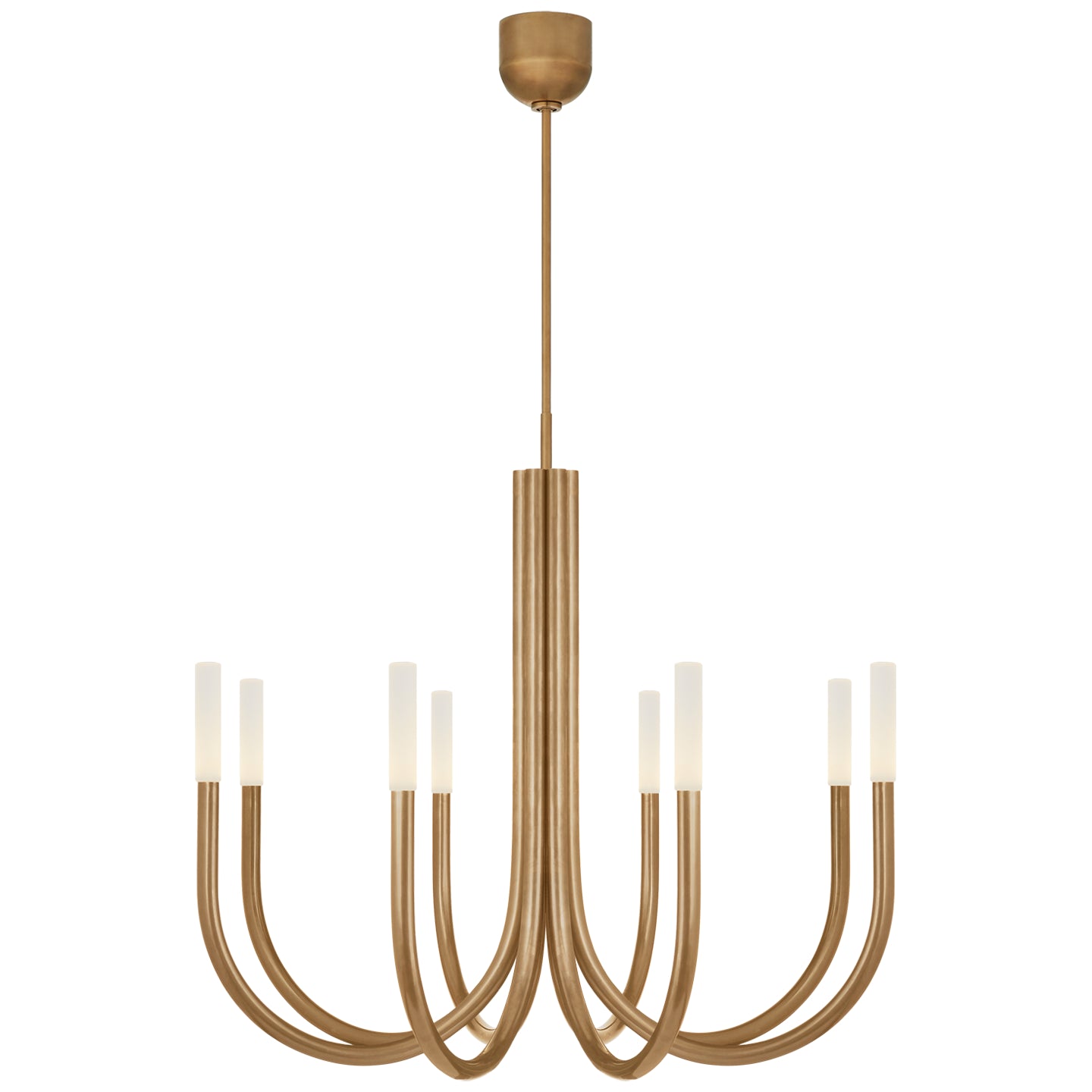 Visual Comfort Signature - KW 5581AB-EC - LED Chandelier - Rousseau - Antique-Burnished Brass