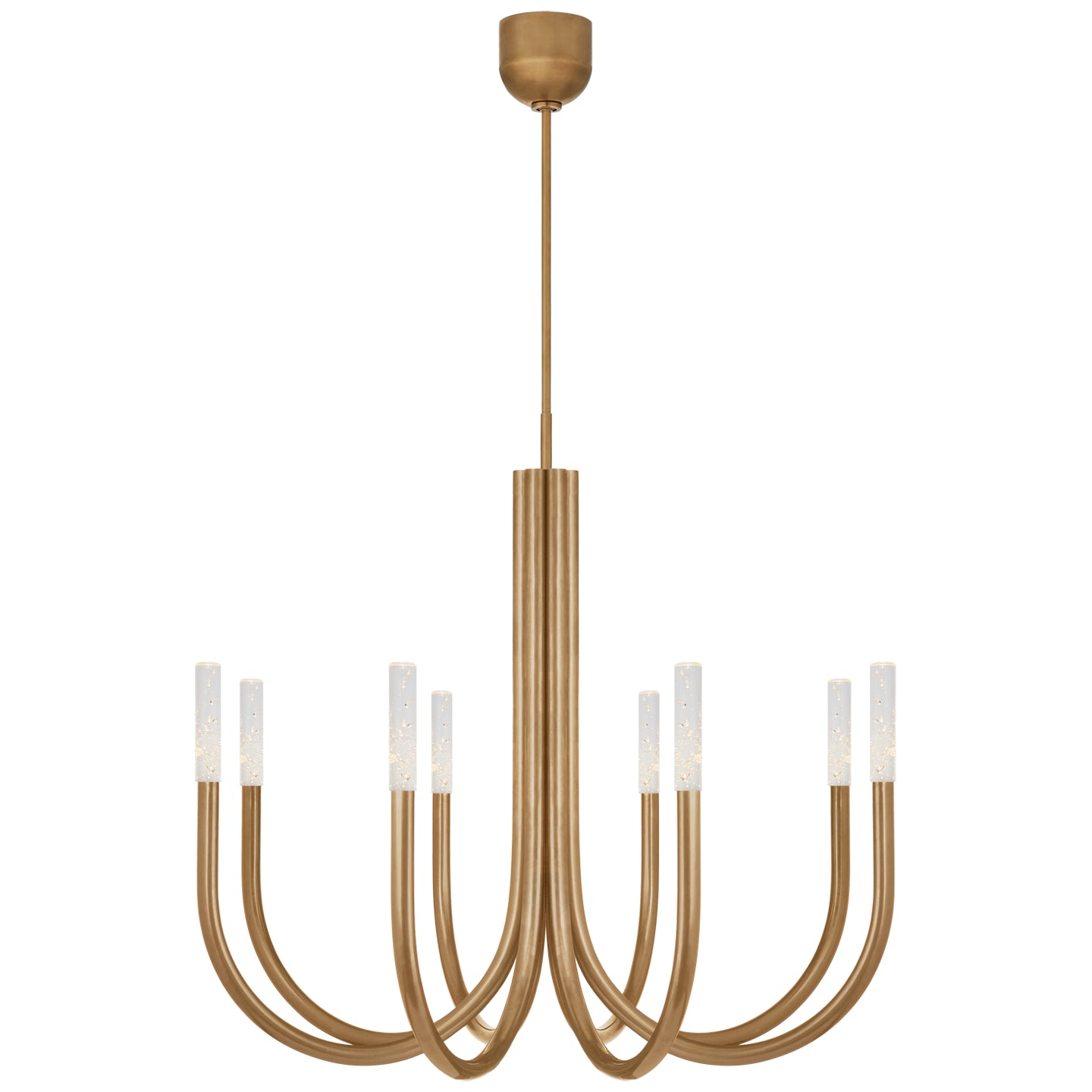 Visual Comfort Signature - KW 5581AB-SG - LED Chandelier - Rousseau - Antique-Burnished Brass