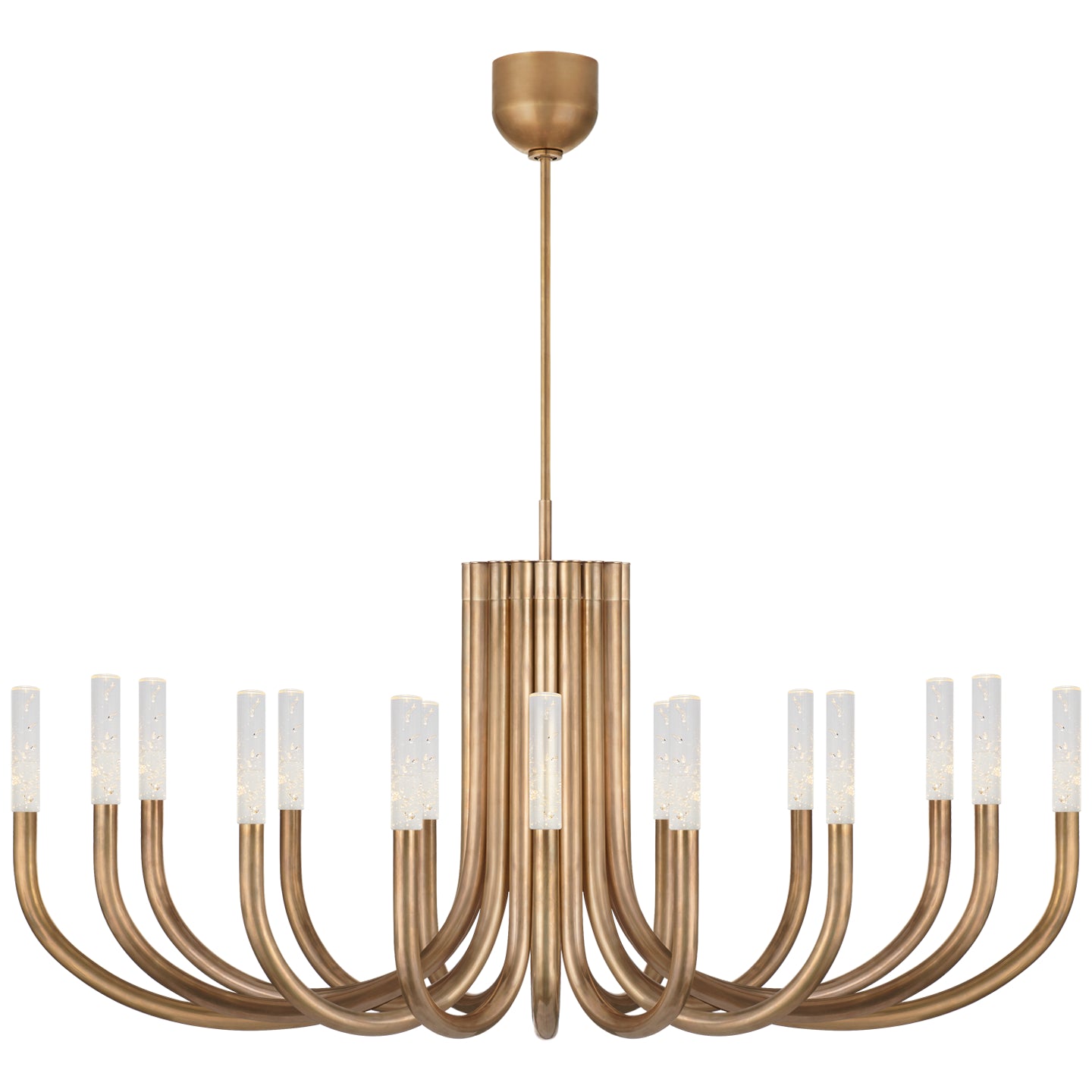 Visual Comfort Signature - KW 5585AB-SG - LED Chandelier - Rousseau - Antique-Burnished Brass