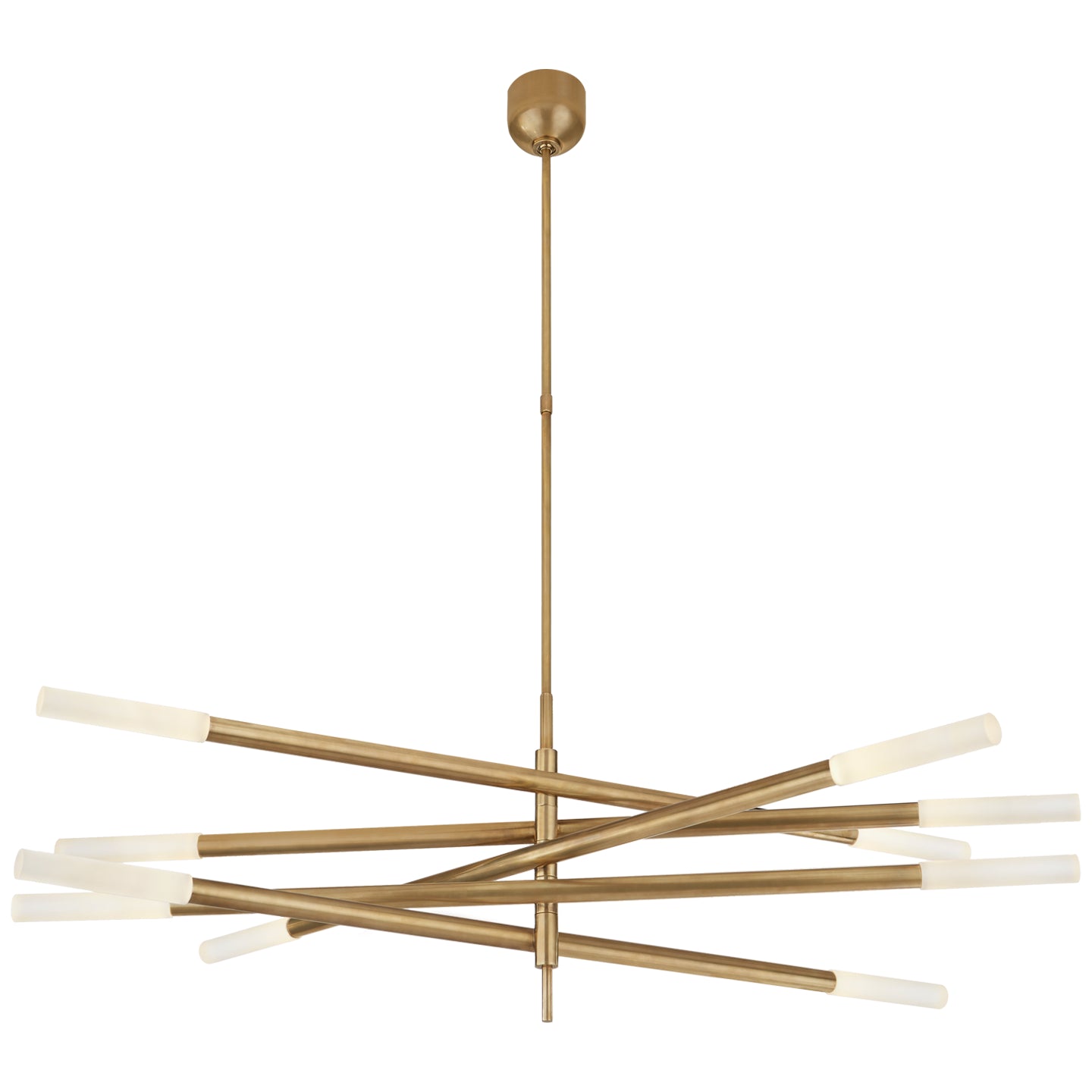 Visual Comfort Signature - KW 5587AB-EC - LED Chandelier - Rousseau - Antique-Burnished Brass