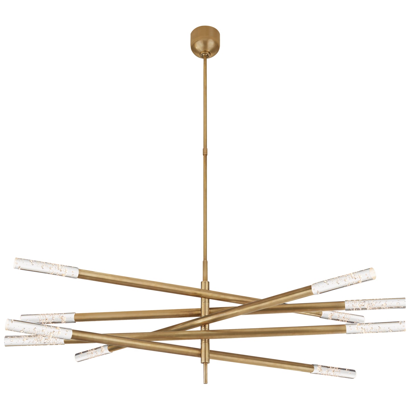 Visual Comfort Signature - KW 5587AB-SG - LED Chandelier - Rousseau - Antique-Burnished Brass