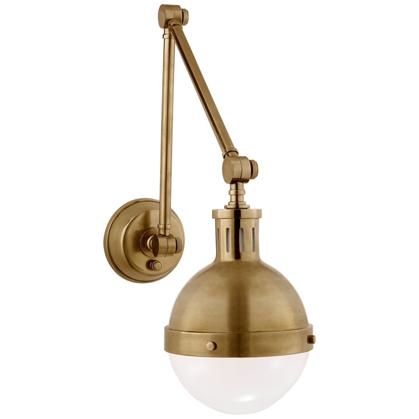 Visual Comfort Signature - TOB 2090HAB-WG - One Light Wall Sconce - Hicks - Hand-Rubbed Antique Brass