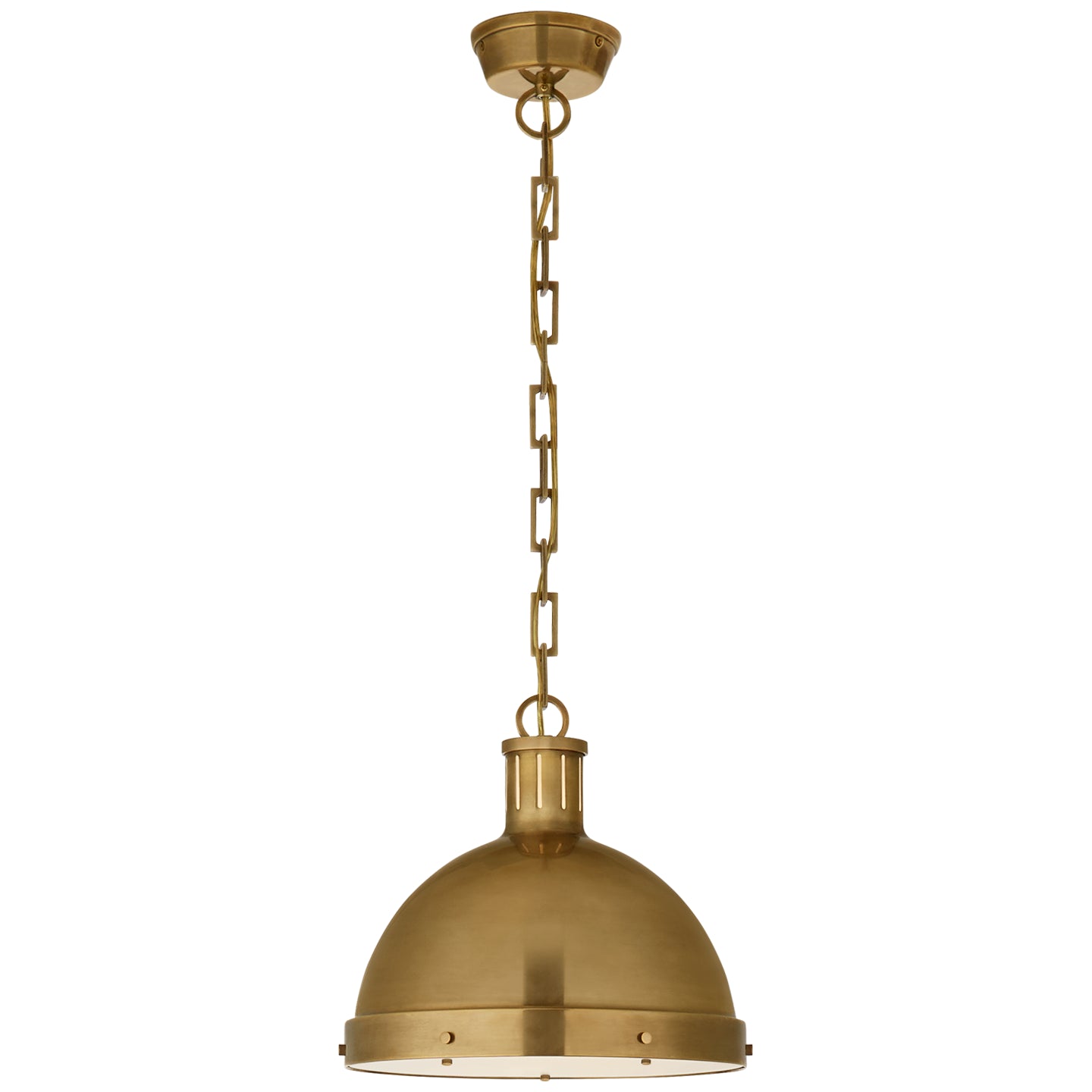 Visual Comfort Signature - TOB 5069HAB - Two Light Pendant - Hicks - Hand-Rubbed Antique Brass