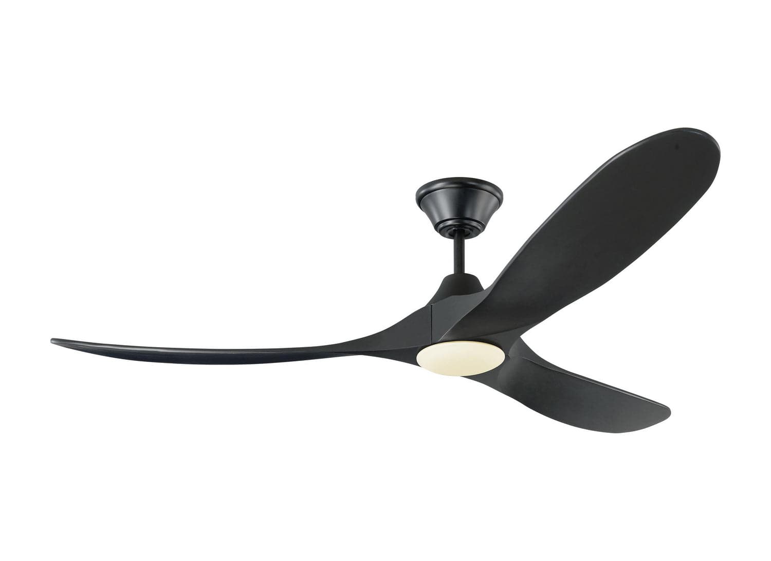 Visual Comfort Fan - 3MAVR60BKBKD - 60``Ceiling Fan - Maverick 60 LED - Matte Black