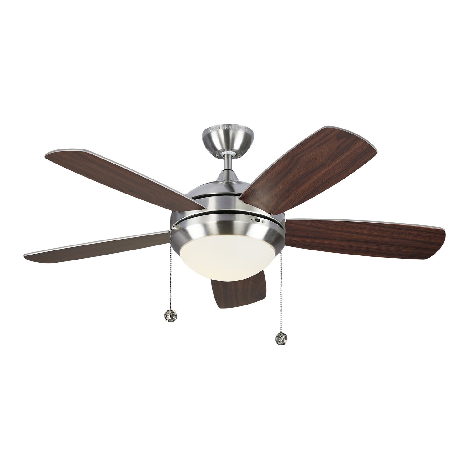 Generation Lighting. - 5DIC44BSD-V1 - 44" Ceiling Fan - Discus - Brushed Steel