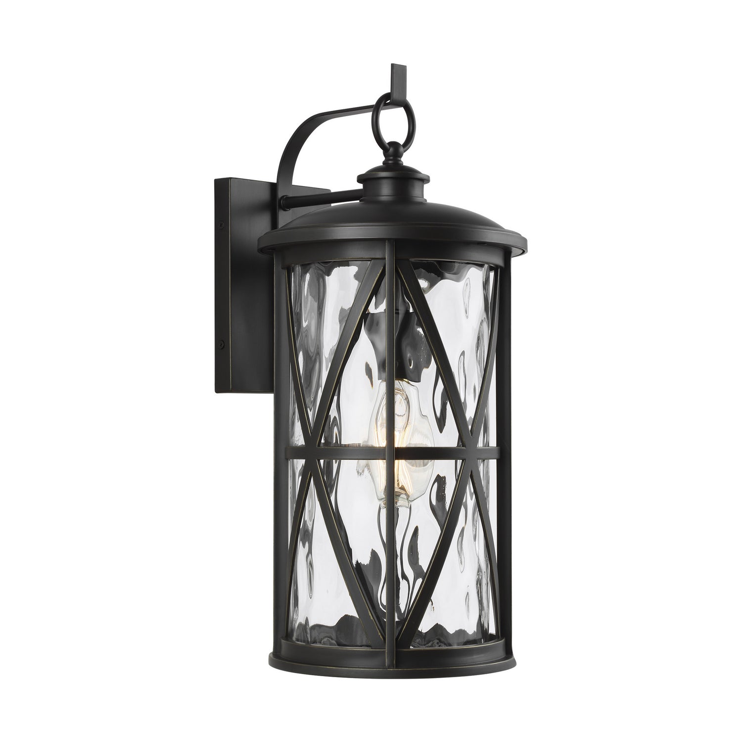 Generation Lighting. - OL15202ANBZ - One Light Outdoor Wall Lantern - Millbrooke - Antique Bronze