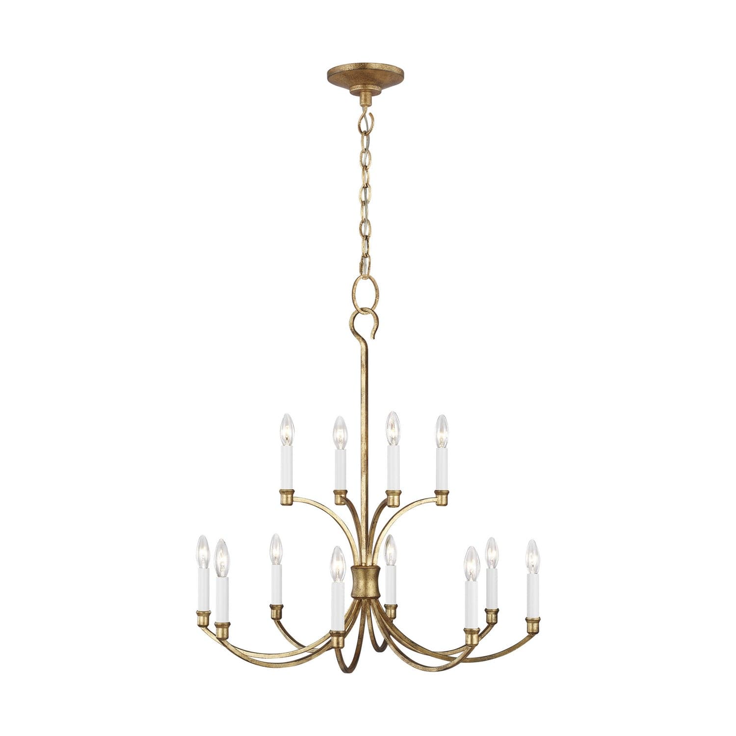 Visual Comfort Studio - CC10612ADB - 12 Light Chandelier - Westerly - Antique Gild