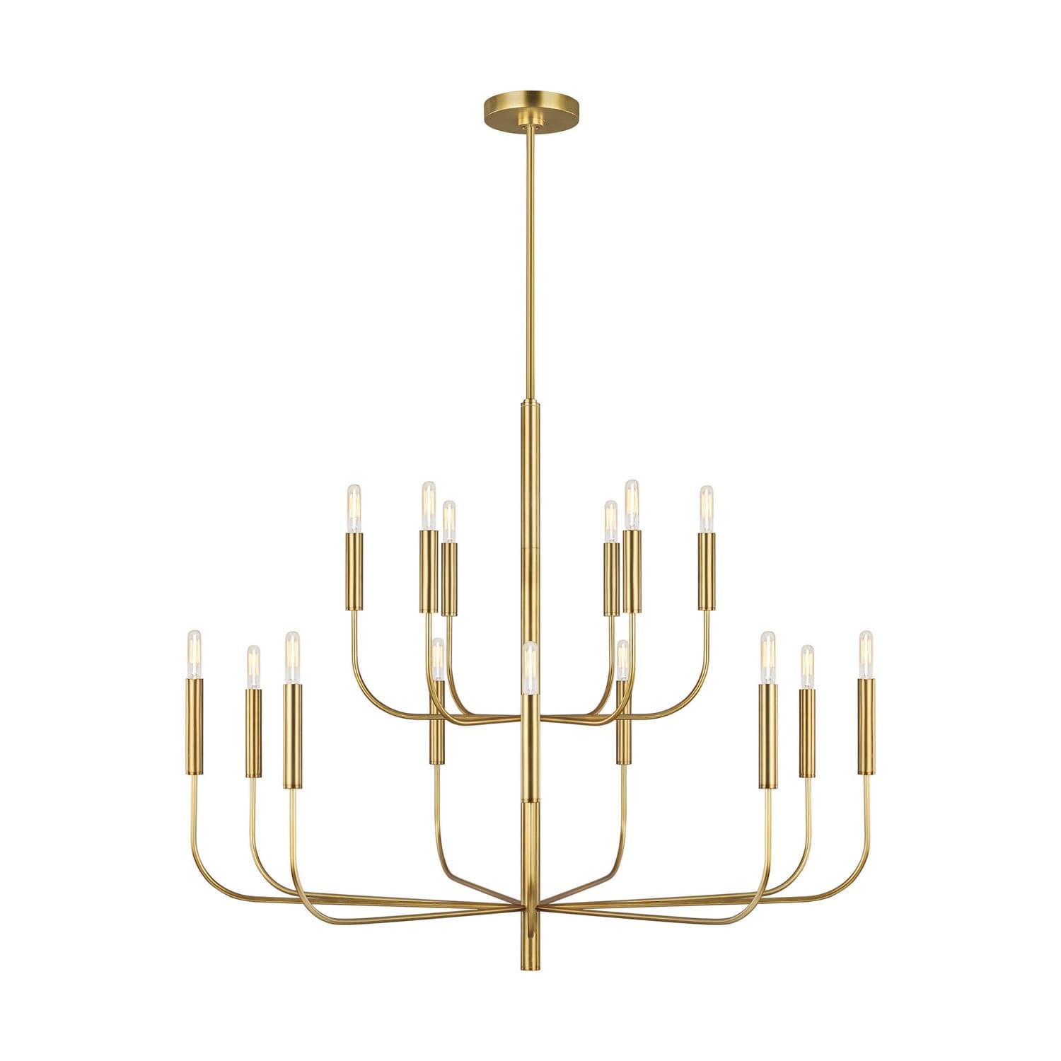 Visual Comfort Studio - EC10015BBS - 15 Light Chandelier - Brianna - Burnished Brass