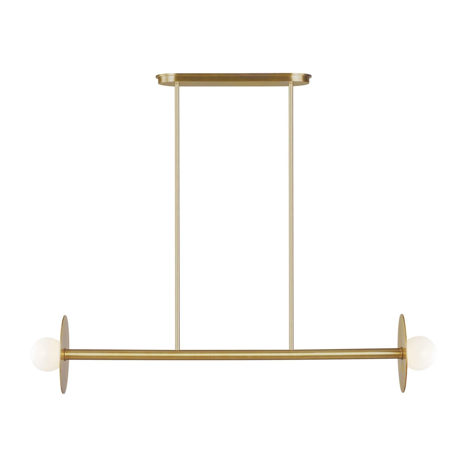 Visual Comfort Studio - KC1012BBS - Two Light Linear Chandelier - Nodes - Burnished Brass