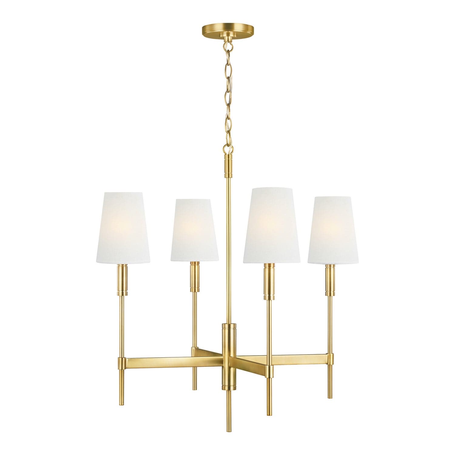 Visual Comfort Studio - TC1034BBS - Four Light Chandelier - Beckham Classic - Burnished Brass