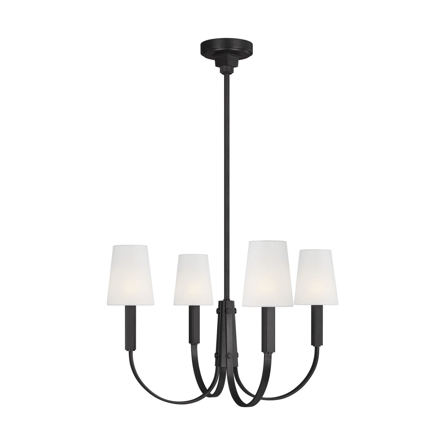 Visual Comfort Studio - TC1084AI - Four Light Chandelier - Logan - Aged Iron