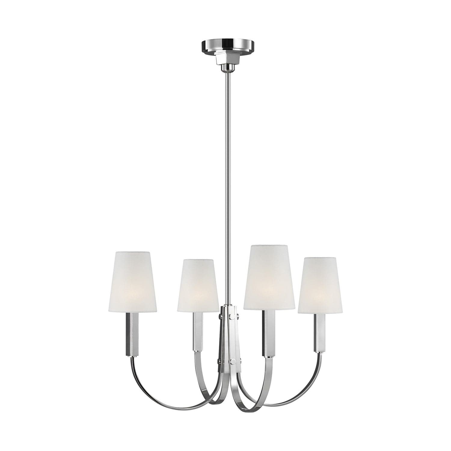 Visual Comfort Studio - TC1084PN - Four Light Chandelier - Logan - Polished Nickel