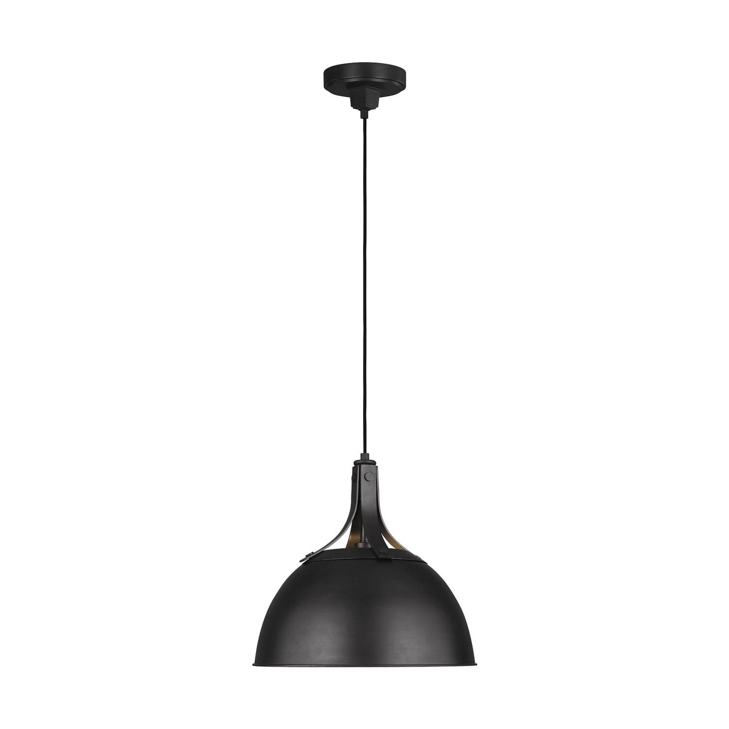 Visual Comfort Studio - TP1061AI - One Light Pendant - Logan - Aged Iron