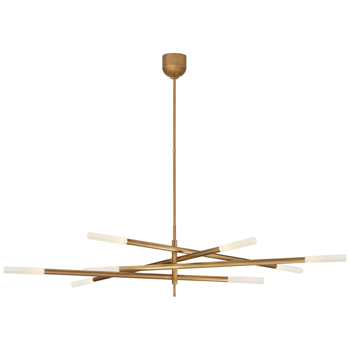 Visual Comfort Signature - KW 5589AB-EC - LED Chandelier - Rousseau - Antique-Burnished Brass