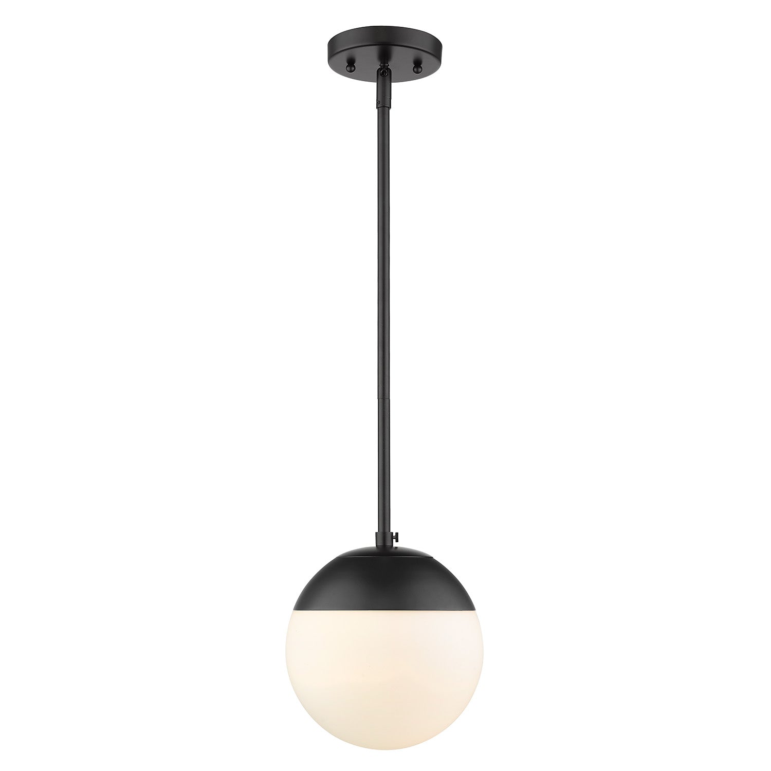 Golden - 3218-S BLK-BLK - One Light Pendant - Dixon BLK - Matte Black