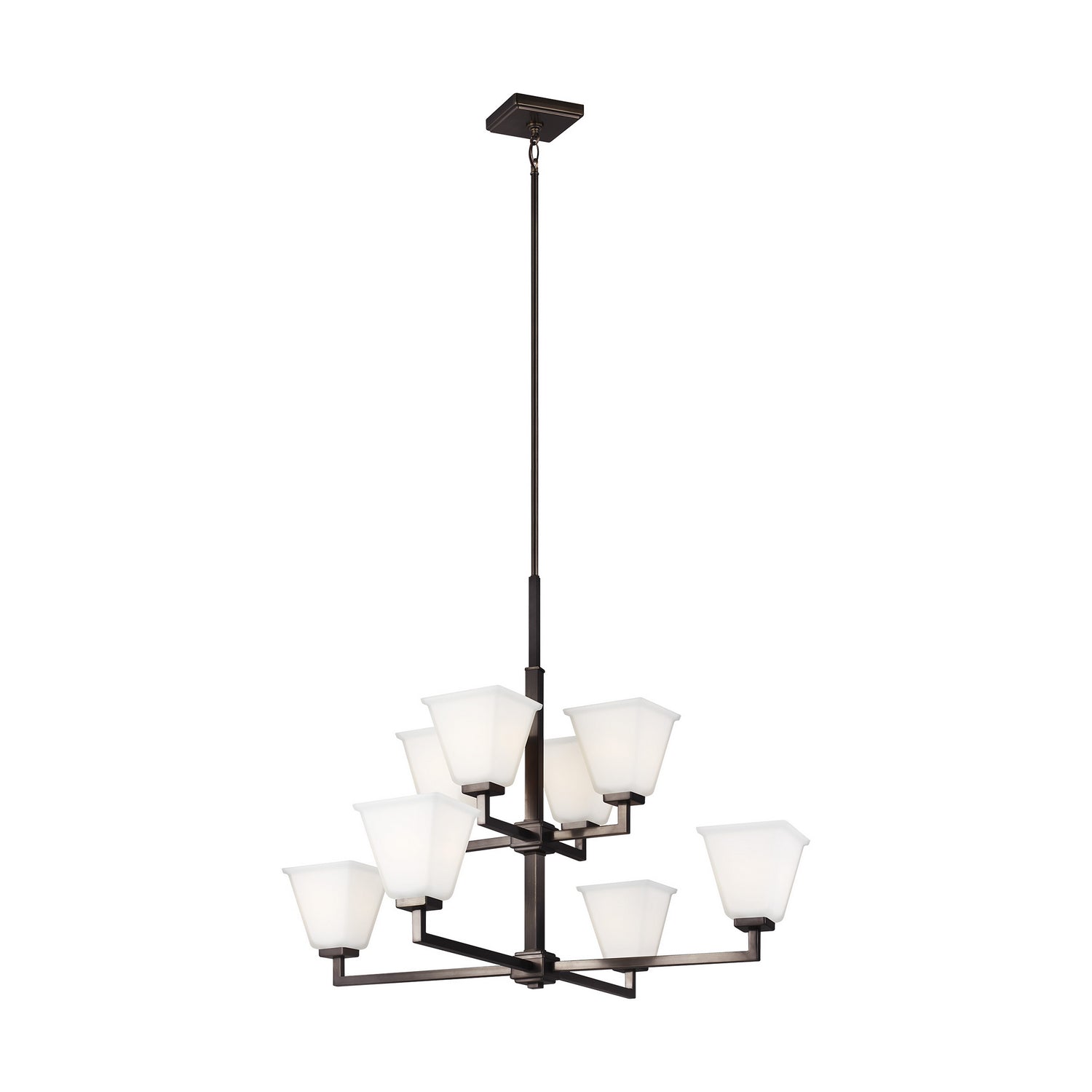 Generation Lighting. - 3113708-778 - Eight Light Chandelier - Ellis Harper - Brushed Oil Rubbed Bronze