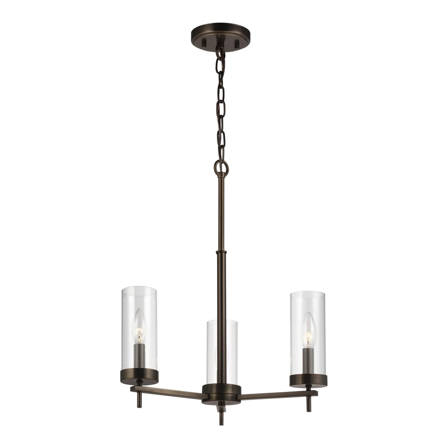 Visual Comfort Studio - 3190303-778 - Three Light Chandelier - Zire - Brushed Oil Rubbed Bronze