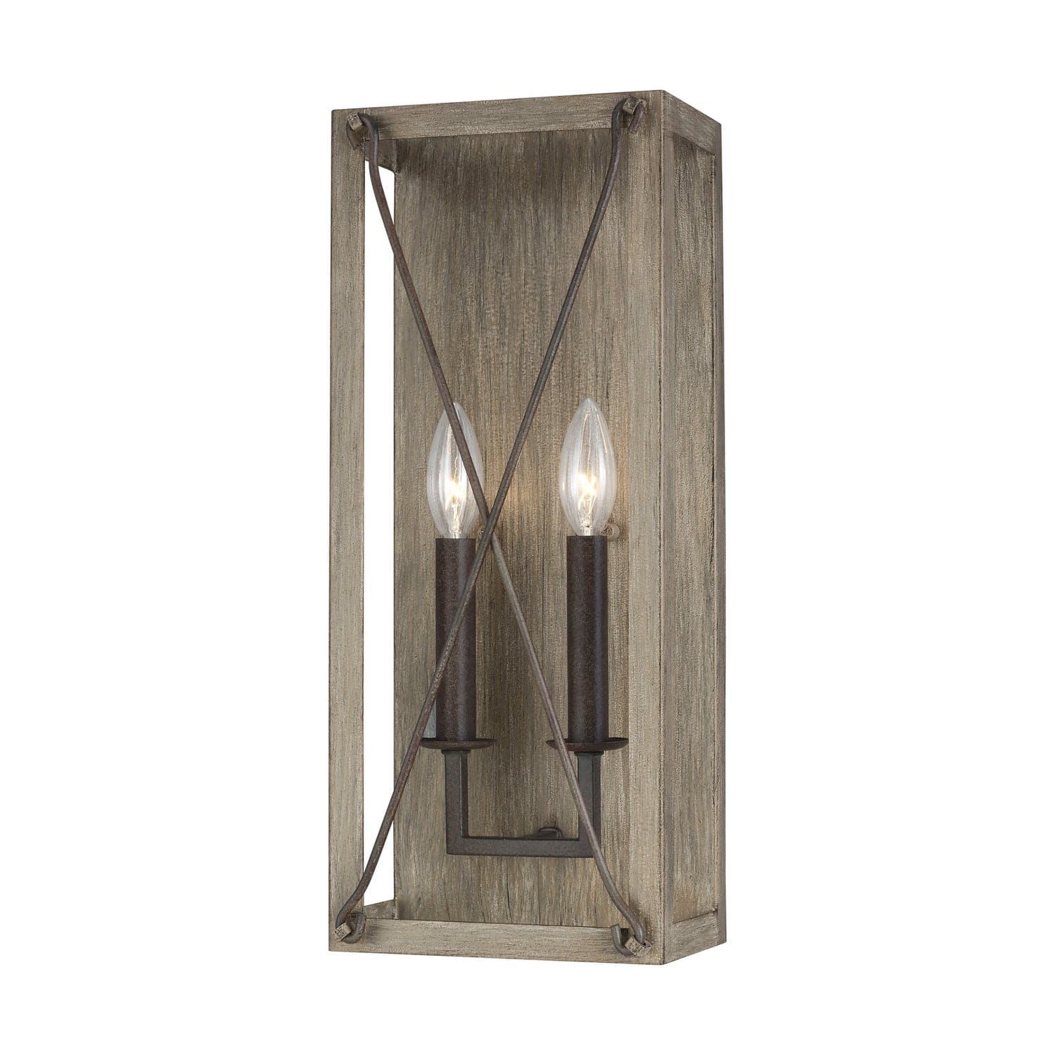 Visual Comfort Studio - 4126302-872 - Two Light Wall / Bath Sconce - Thornwood - Washed Pine