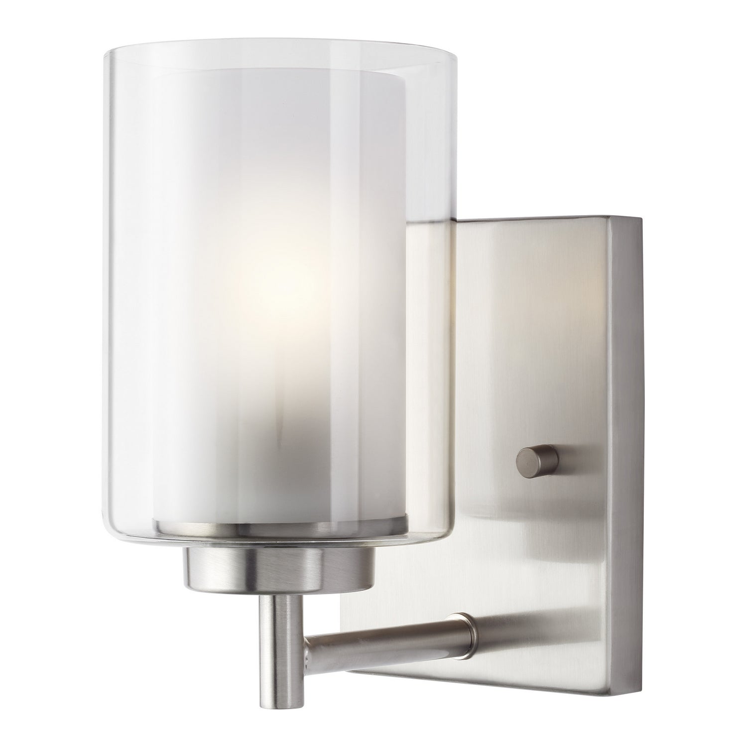 Generation Lighting. - 4137301-962 - One Light Wall / Bath Sconce - Elmwood Park - Brushed Nickel