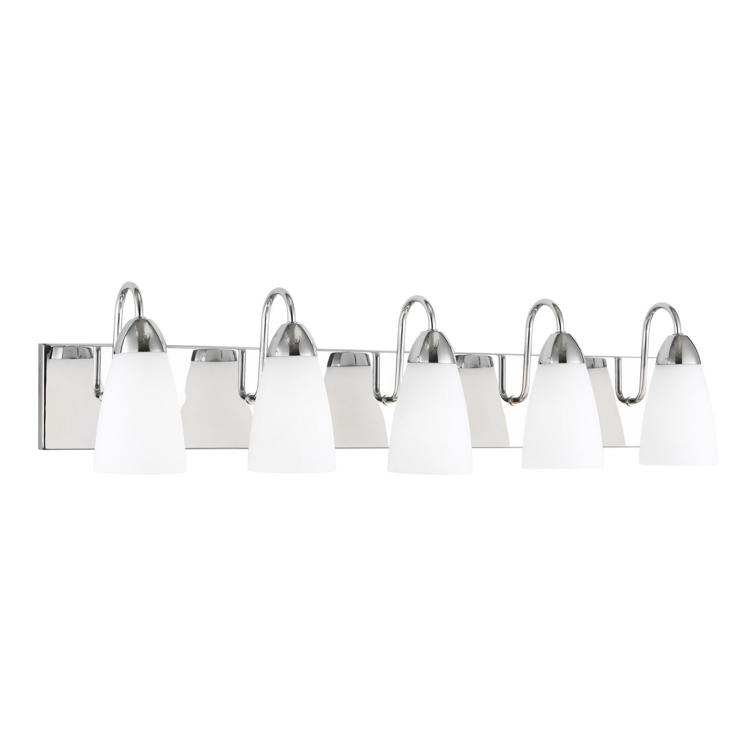 Generation Lighting. - 4420205-05 - Five Light Wall / Bath - Seville - Chrome