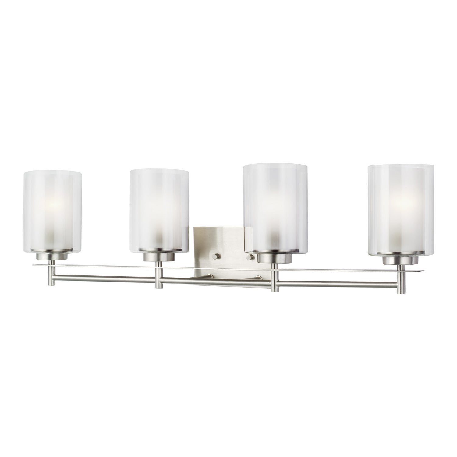 Generation Lighting. - 4437304EN3-962 - Four Light Wall / Bath - Elmwood Park - Brushed Nickel