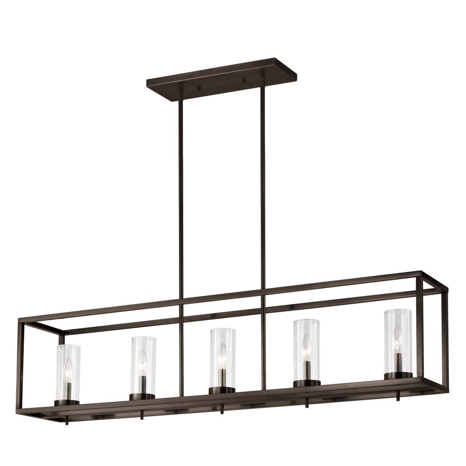 Visual Comfort Studio - 6690305-778 - Five Light Island Pendant - Zire - Brushed Oil Rubbed Bronze