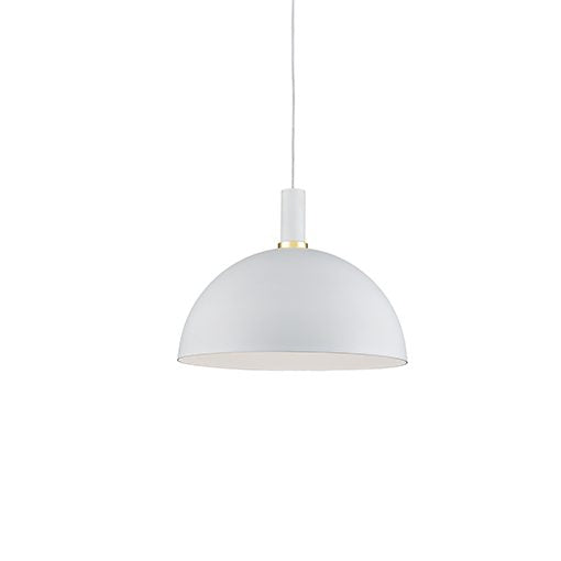 Kuzco Lighting - 492316-WH/GD - One Light Pendant - Archibald - White With Gold Detail